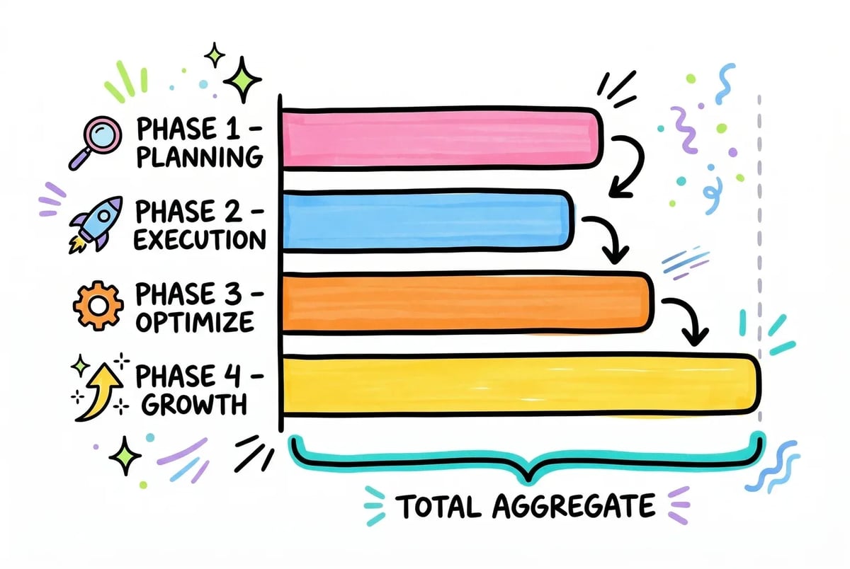 Across the five phases, solo marketers can realistically reclaim 8–12 hours a week — with ads and content doing the heaviest lifting.