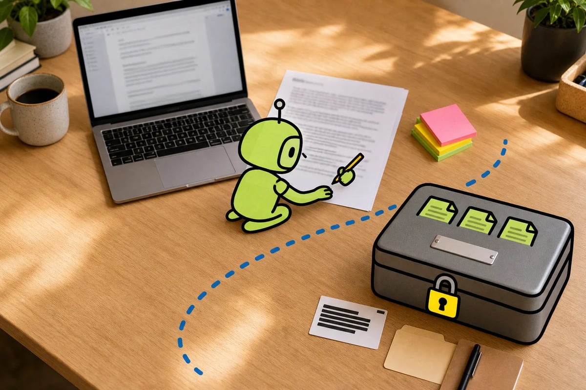 Let the agent work from the brief, not from the lockbox. Let the agent work from the brief, not from the lockbox.