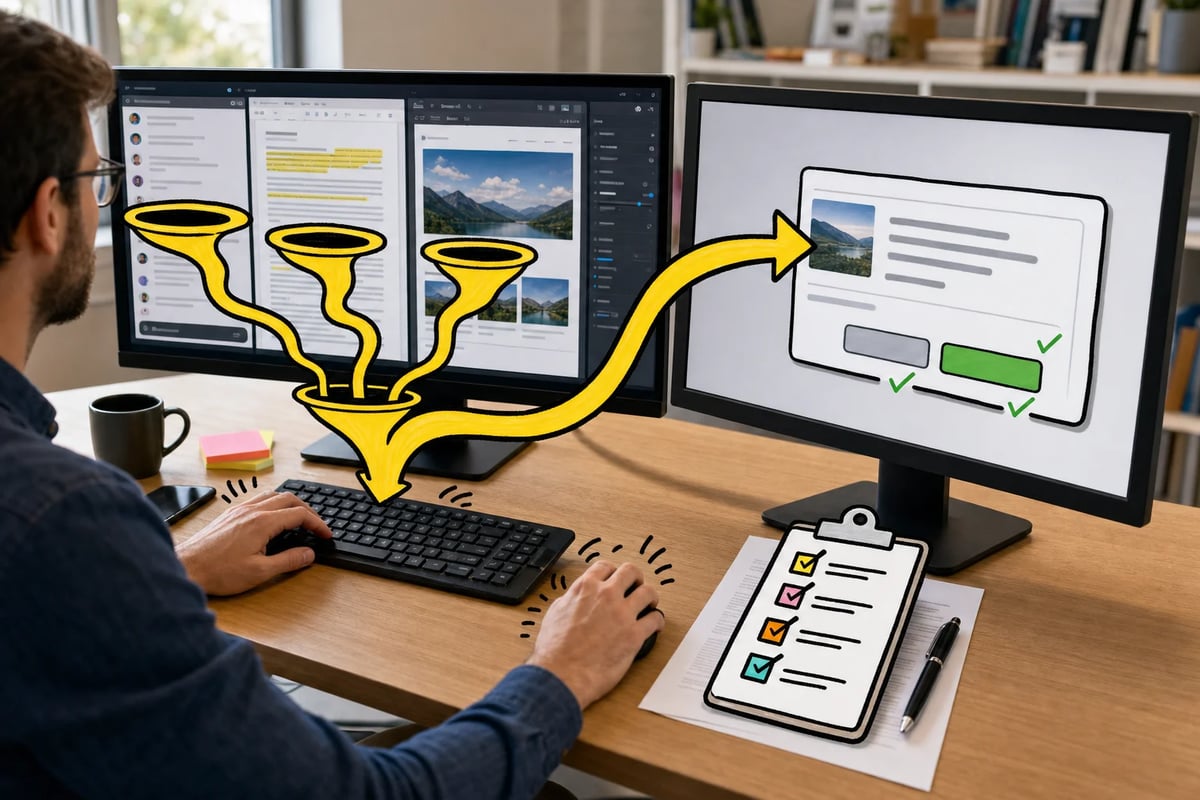 The practical shift is from moving copy by hand to directing the work and approving the result. The practical shift is from moving copy by hand to directing the work and approving the result.