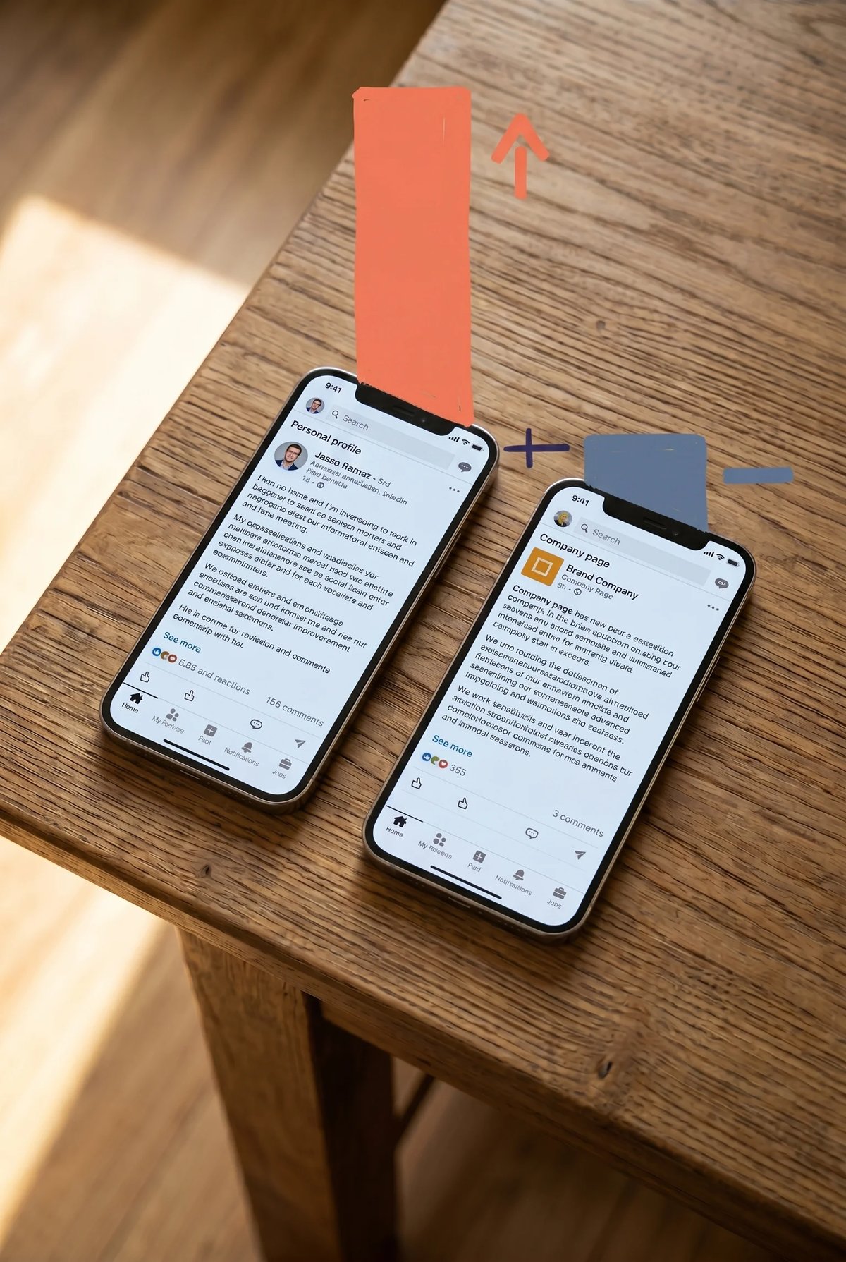 A personal LinkedIn profile generates roughly five times the engagement of a company page post: the bar chart does not lie. A personal LinkedIn profile generates roughly five times the engagement of a company page post: the bar chart does not lie.